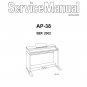 Casio AP-38 Electronic Keyboard Service Manual PDF (SBTCS2554)