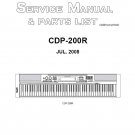 Casio CDP-200R Electronic Keyboard Service Manual PDF (SBTCS2564)