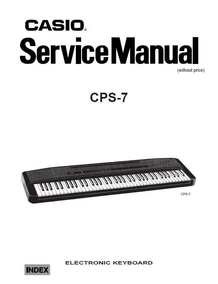Casio CPS-7 Electronic Keyboard Service Manual PDF (SBTCS2565)