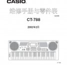 Casio CT-788 Jp. Electronic Keyboard Service Manual PDF (SBTCS2568)