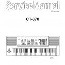 Casio CT-870 Electronic Keyboard Service Manual PDF (SBTCS2569)