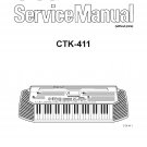 Casio CTK-411 Electronic Keyboard Service Manual PDF (SBTCS2577)