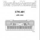 Casio CTK-481 Electronic Keyboard Service Manual PDF (SBTCS2582)