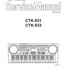 Casio CTK-531, CTK-533 Electronic Keyboard Service Manual PDF (SBTCS2591)
