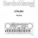 Casio CTK-551 Electronic Keyboard Service Manual PDF (SBTCS2593)