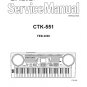 Casio CTK-551 Electronic Keyboard Service Manual PDF (SBTCS2593)