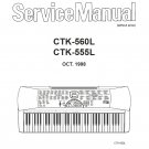 Casio CTK-560L, CTK-555L Electronic Keyboard Service Manual PDF (SBTCS2594)