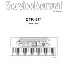 Casio CTK-571 Ver.1_2 Electronic Keyboard Service Manual PDF (SBTCS2595)