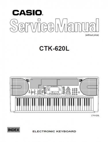 Casio CTK-620L Electronic Keyboard Service Manual PDF (SBTCS2600)