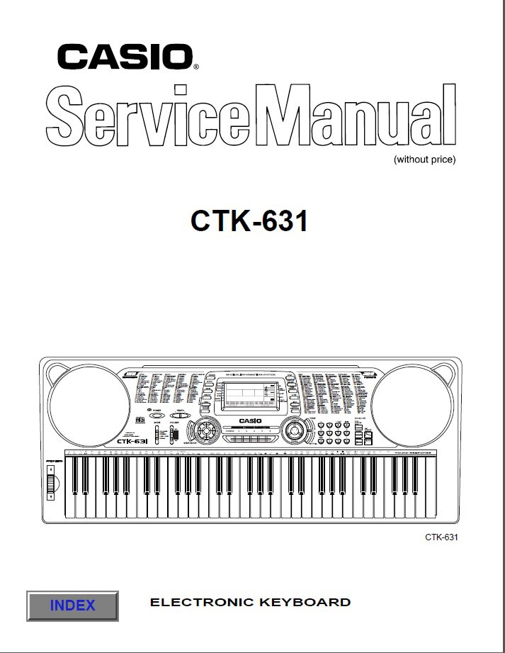 Casio CTK-631 Electronic Keyboard Service Manual PDF (SBTCS2602)