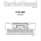 Casio CTK-691 Electronic Keyboard Service Manual PDF (SBTCS2607)