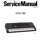 Casio CTK-750 Electronic Keyboard Service Manual PDF (SBTCS2608)