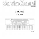 Casio CTK-800 Electronic Keyboard Service Manual PDF (SBTCS2609)