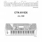 Casio CTK-811EX Electronic Keyboard Service Manual PDF (SBTCS2610)