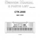 Casio CTK-2000 Ver.2 Electronic Keyboard Service Manual PDF (SBTCS2612)
