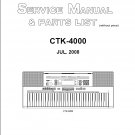 Casio CTK-4000 Ver.2 Electronic Keyboard Service Manual PDF (SBTCS2615)
