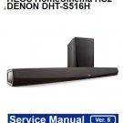 Denon HEOS HomeCinema HS2, DHT-S516H Ver.5 Wireless TV Sound Service Manual PDF (SBTDN1276)