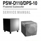 JBL PSW-D110, DPS-10 Rev.C Subwoofer Service Manual PDF (SBTJBL4510)