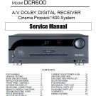 JBL DCR-600 A/V Receiver Service Manual PDF (SBTJBL4249)