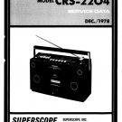 Marantz CRS-2204 Music System Service Manual PDF (SBTMR11015)