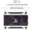 JBL GTO-601.1, GTO-601.1 II Rev.1 Service Manual PDF (SBTJBL4260)