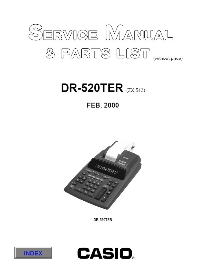 Casio DR-520TER Service Manual PDF  (SBTCS2359)