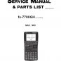 Casio FX-7700GH Service Manual PDF (SBTCS2675)