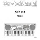 Casio CTK-651 English Service Manual PDF (SBTCS3058)