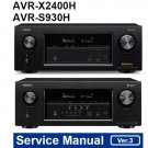 Denon AVR-X2400H, AVR-S930H Ver.3 Service Manual PDF (SBTDN2179)
