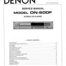 Denon DN-600F Service Manual PDF (SBTDN2038)