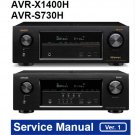 Denon AVR-X1400H, AVR-S730H Ver.1 Service Manual PDF (SBTDN2143)