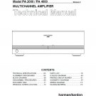 Harman Kardon PA-2000, PA-4000 Service Manual PDF (SBTHK5895)