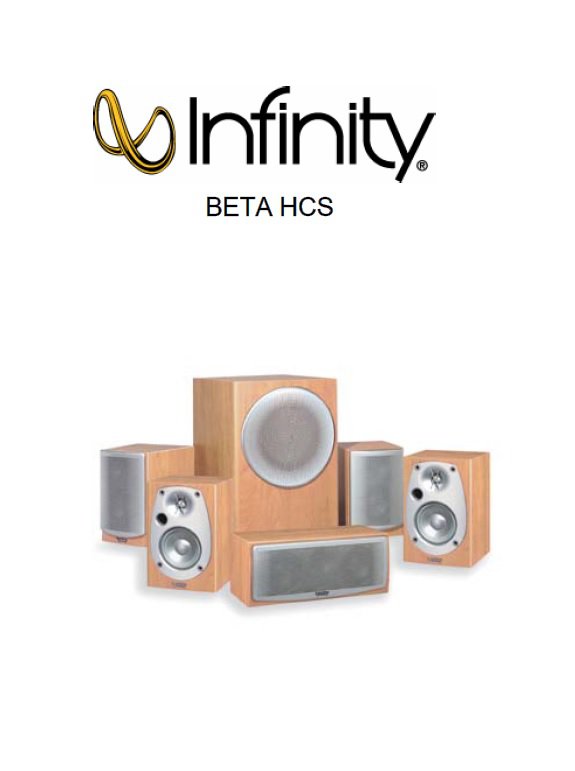 Infinity BETA HCS Service Manual PDF (SBTINF3390)