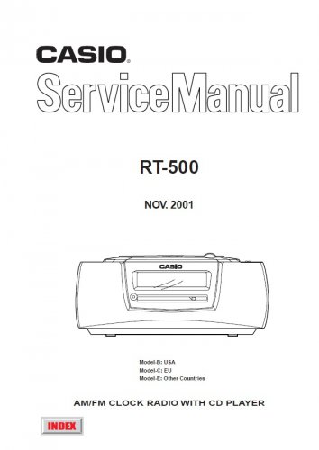 Casio RT-500 Service Manual PDF (SBTCS2370)