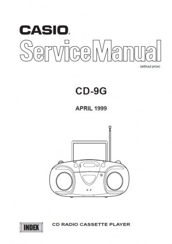 Casio CD-9G Service Manual PDF (SBTCS2371)