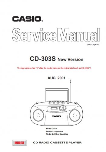 Casio CD-303S Service Manual PDF (SBTCS2372)