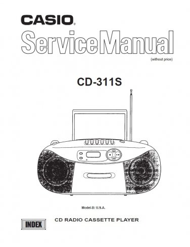 Casio CD-311S Service Manual PDF (SBTCS2373)