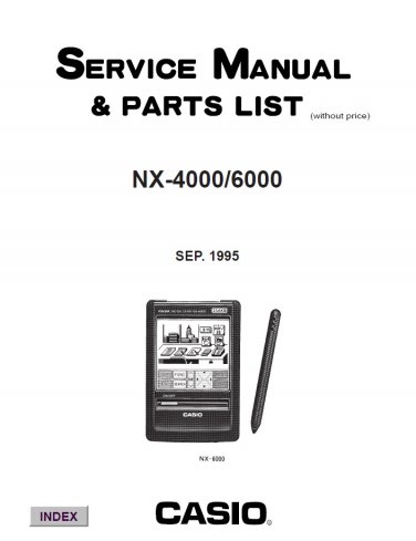 Casio NX-4000, NX-6000 Service Manual PDF (SBTCS2378)