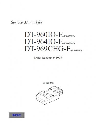 Casio DT-960IO-E, DT-964IO-E, DT-969CHG-E Service Manual PDF (SBTCS2379)