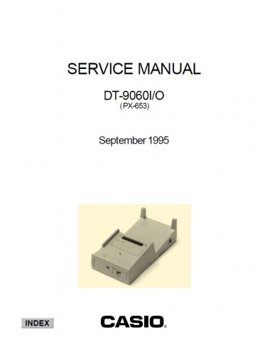 Casio DT-9060I, PX-653 Service Manual PDF (SBTCS2380)