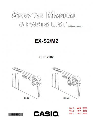 Casio EX-S2, EX-M2 Ver.1_2_3 Service Manual PDF (SBTCS2386)