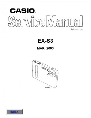Casio EX-S3 Service Manual PDF (SBTCS2387)