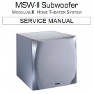 Infinity MSW-II Rev.0 Service Manual PDF (SBTINF3298)