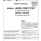 Denon AVR-1907, AVR-787, AVC-1630 Ver.2 Service Manual PDF (SBTDN1475)
