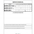 Denon AVR-2311CI, AVR-2311, AVR-891 Ver.3 Service Manual PDF (SBTDN1485)