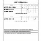 Denon AVR-3310CI, AVR-3310, AVR-990, AVC-3310 Ver.4 Service Manual PDF (SBTDN1490)