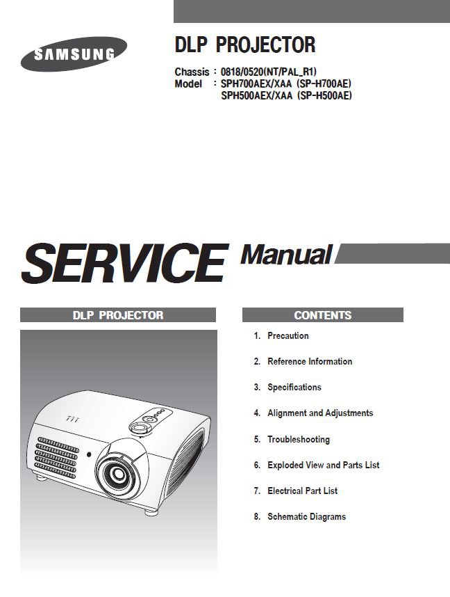 Samsung SPH700AEX, SPH500AEX Service Manual PDF (SBTSMG7257)