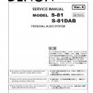 Denon S-81, S-81DAB Ver.4 Service Manual PDF SBTDN1898