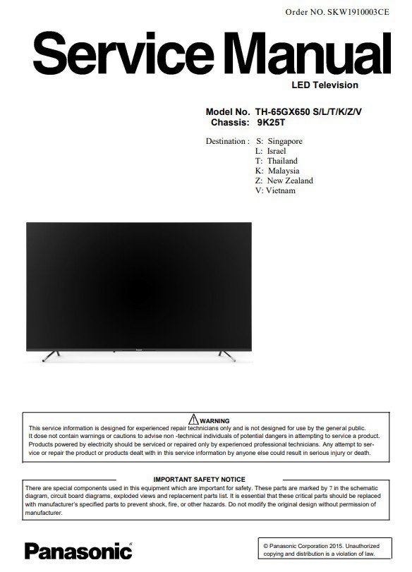 Panasonic 9K25T_TH-65GX650S Service Manual PDF (SBTPNSC4486)