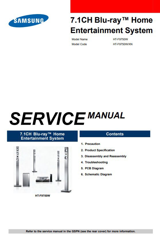 Samsung HT-F9750W_XN Service Manual PDF (SBTSMG9843)